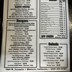 Shooters - Newest menu