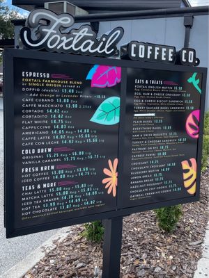 Menu photo 1 Foxtail Coffee - SODO Drive-Thru Orlando, FL Menu photo 1 Foxtail Coffee - SODO Drive-Thru Orlando, FL