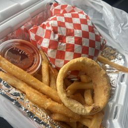 Green Chile Cheeseburger Platter