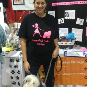Jane of All Trades - Annie a.k.a. "Jane" at a pet expo with her bestie Cleo - Dog Walkers Near Me - Chicago, Illinois Jane of All Trades - Annie a.k.a. "Jane" at a pet expo with her bestie Cleo - Dog Walkers Near Me - Chicago, Illinois
