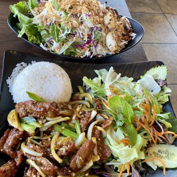 Simmer Vietnamese Kitchen - Lemongrass chili beef and cabbage salad with shrimp...delicious! - Vietnamese Near Me - Petaluma, California