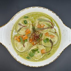 Spicy Sugar Thai - Long Beach - Recommended!!!  Green curry dumpling (Vegan)