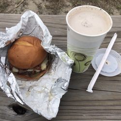 Jacked Up burger and Oreo Shake