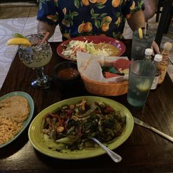 Plaza Mexico Restaurant Bar and Grill - Deconstructed GF burrito beans and rice no queso were next level authentico. Husband loved his chicken chimi changas and jumbo margarita.