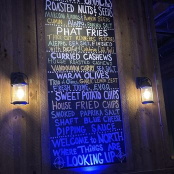 North Bar & Grill - The snacks menu - Bars Near Me - Napa, California