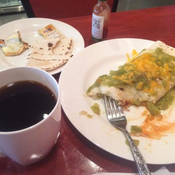 Duggan's Coffee - Op-Ed burrito with extra tortilla and butter. Bold coffee - Coffee & Tea Near Me - Albuquerque, New Mexico