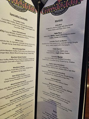 Menu photo 1 Crawdaddy's Visalia, CA