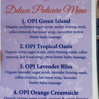 Royal Nails - Deluxe pedicure options - Nail Salons Near Me - Myrtle Beach, South Carolina