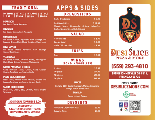 Menu photo 8 Desi Slice Pizza & More Fresno, CA