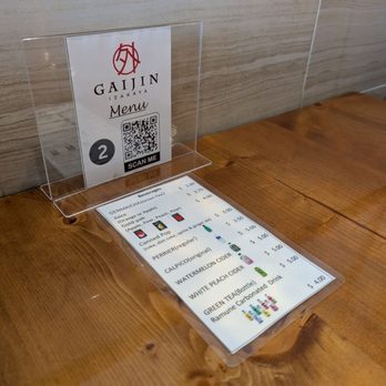 GaiJin Izakaya - Scan the QR code for the menu, which includes the drinks listing - Japanese Near Me - Winnipeg, Manitoba GaiJin Izakaya - Scan the QR code for the menu, which includes the drinks listing - Japanese Near Me - Winnipeg, Manitoba