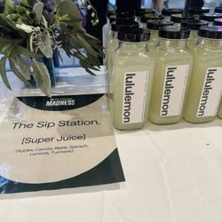 Lululemon Athletica - Juice at the member's event tonight