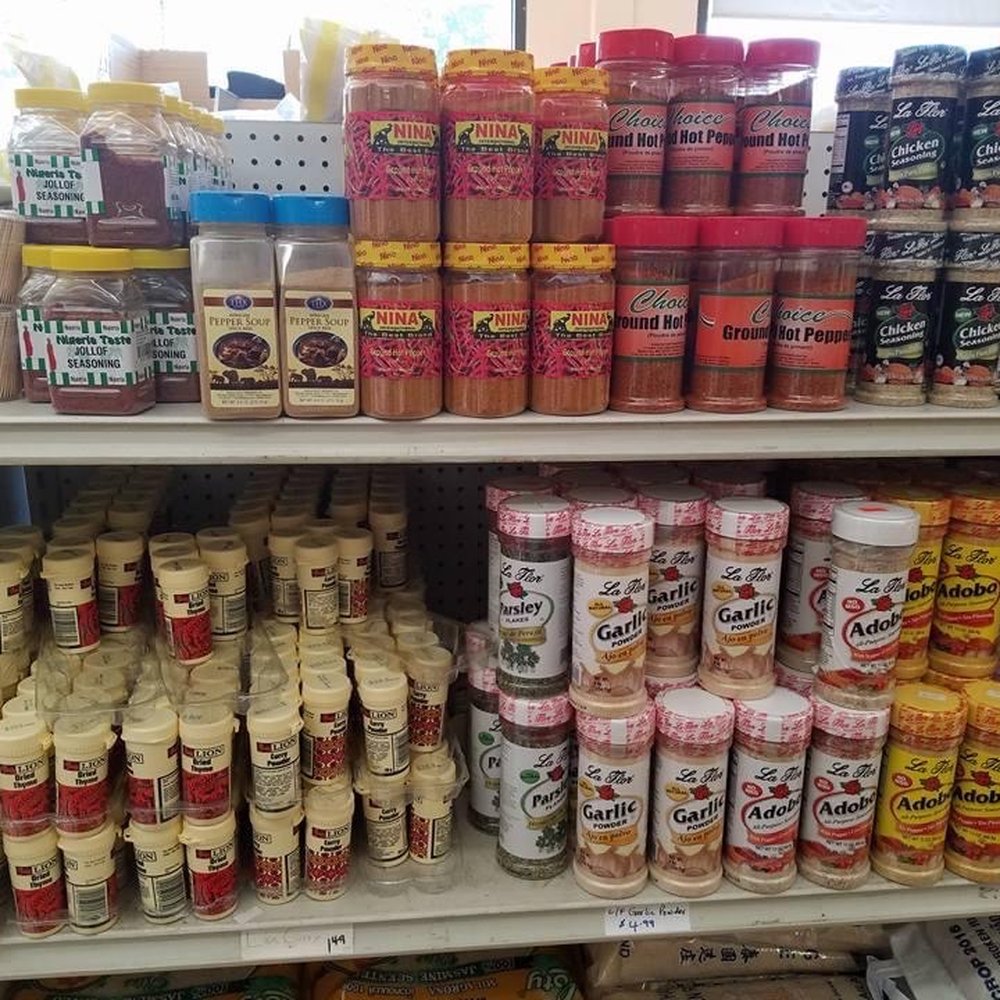 Carolina Internationa Mart - a shelf full of spices - International Grocery Near Me - Raleigh, North Carolina