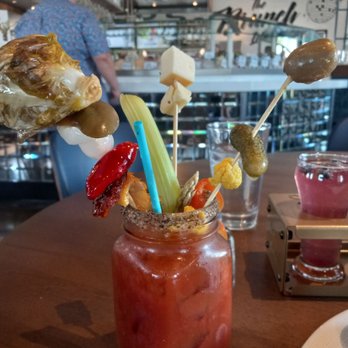 Hash Kitchen - Build Your Own Bloody Mary, they said you can pack it in and put lots of skewers, but I just wanted a few. - New American Near Me - Peoria, Arizona Hash Kitchen - Build Your Own Bloody Mary, they said you can pack it in and put lots of skewers, but I just wanted a few. - New American Near Me - Peoria, Arizona