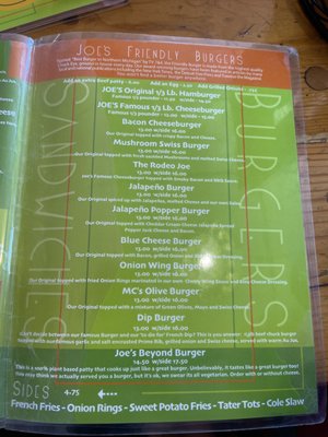 Menu photo 4 Joe's Friendly Tavern Empire, MI Menu photo 4 Joe's Friendly Tavern Empire, MI