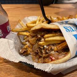 Nick The Greek - Pork belly Pork Gyro Pita