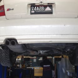 82 Autowerks - Rod inspecting the entire undercarriage of my Audi.