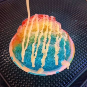 Aloha Ice - Aloha Rainbow shave ice. Chef's kiss! - Shaved Ice Near Me - Carlsbad, California