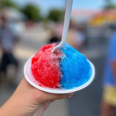 Blue Monkey Shaved Ice by null