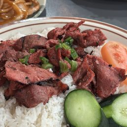 Charbroiled pork and rice
