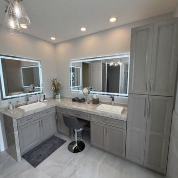 House Call - Cabinetry and lit mirrors - General Contractors Near Me - Lake Worth, Florida House Call - Cabinetry and lit mirrors - General Contractors Near Me - Lake Worth, Florida