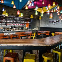 Mezeh - This is the bar on the inside of the restaurant