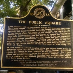 Gold Rush Days - Public Square marker.
