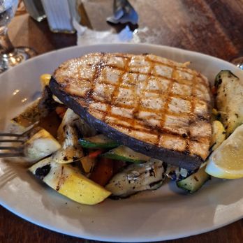 Giacomo's Ristorante - Boston - Swordfish over a bed of roasted vegetables - Italian Near Me - Boston, Massachusetts Giacomo's Ristorante - Boston - Swordfish over a bed of roasted vegetables - Italian Near Me - Boston, Massachusetts