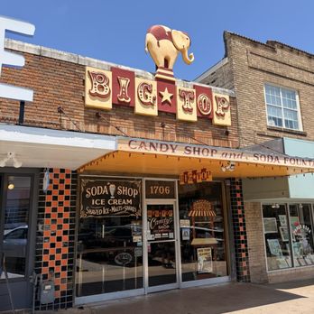 Big Top Candy Shop - The front entrance is old school... I like that - Candy Stores Near Me - Austin, Texas