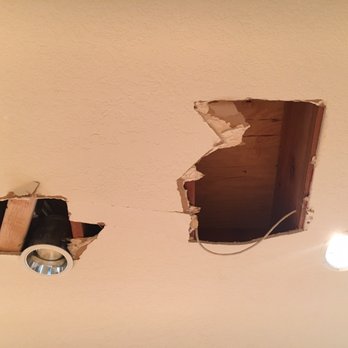Mannix Floor Care - Two more holes in my ceiling, courtesy of Mannix Floors. - Flooring Near Me - Los Angeles, California Mannix Floor Care - Two more holes in my ceiling, courtesy of Mannix Floors. - Flooring Near Me - Los Angeles, California