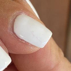 Crystal Nail And Spa - Lint she failed to remove