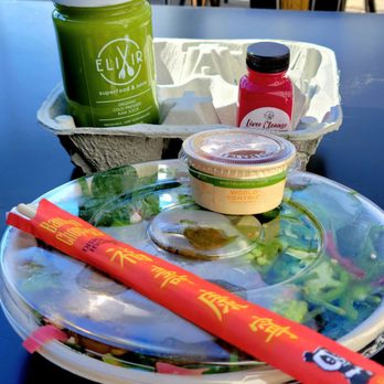Elixir Superfood & Juice - Popeye Super salad, daily greens cold pressed juice and liver cleanse shot. - Gluten-Free Near Me - Reno, Nevada Elixir Superfood & Juice - Popeye Super salad, daily greens cold pressed juice and liver cleanse shot. - Gluten-Free Near Me - Reno, Nevada