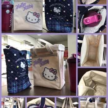 Sanrio Surprises - Tall adjustable thick-gauge tan canvas lunch bag with thick, waterproof coating inside; tall dark blue quilted water bottle sleeve! - Toy Stores Near Me - Honolulu, Hawaii Sanrio Surprises - Tall adjustable thick-gauge tan canvas lunch bag with thick, waterproof coating inside; tall dark blue quilted water bottle sleeve! - Toy Stores Near Me - Honolulu, Hawaii
