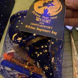 Seviche A Latin Restaurant - Goody bag of trinkets and keepsakes for Practical Magic dinner and a movie