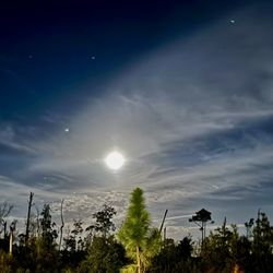 Mexico Beach - Beautiful moonlit sky
