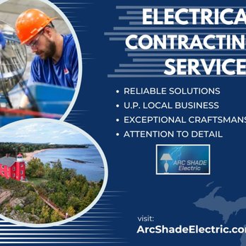 Arc Shade Electric - Providing expert electrical solutions for industrial, commercial, and residential needs across Michigan's Upper Peninsula. - Electricians Near Me - Channing, Michigan Arc Shade Electric - Providing expert electrical solutions for industrial, commercial, and residential needs across Michigan's Upper Peninsula. - Electricians Near Me - Channing, Michigan