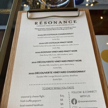Résonance - Wine Tasting Room Near Me - Dayton, Oregon