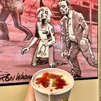 Zombie Burger + Bird - strawberry churro milkshake ($6)! - Burgers Near Me - Des Moines, Iowa Zombie Burger + Bird - strawberry churro milkshake ($6)! - Burgers Near Me - Des Moines, Iowa