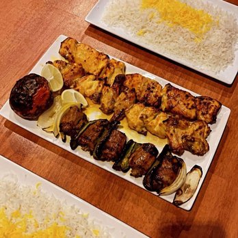 TehranRo Grill - Shrimp and mix plate - Mediterranean Near Me - Los Angeles, California