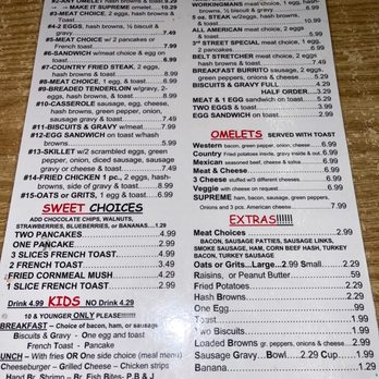 Cloverleaf Family Restaurant - Huge menu, with more options on the back! - Diners Near Me - Bloomington, Indiana Cloverleaf Family Restaurant - Huge menu, with more options on the back! - Diners Near Me - Bloomington, Indiana