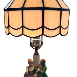 B & H Antique Auction & Realty - Gorgeous vintage lamps and stained glass shades