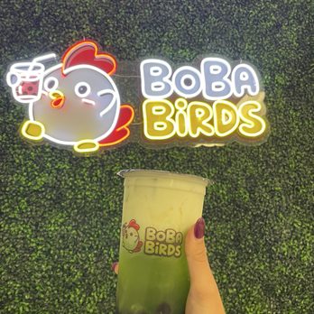 Boba Birds - Honeydew milk tea with boba - Bubble Tea Near Me - Pinole, California
