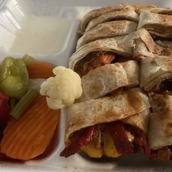 Crazy Chick - # 4 Crazy Shawarma with cheese, Debs Roman & Crazy Sauce