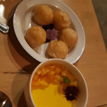 Gai Noi - Desserts- kanom krok and mango cream - Desserts Near Me - Minneapolis, Minnesota Gai Noi - Desserts- kanom krok and mango cream - Desserts Near Me - Minneapolis, Minnesota