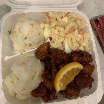 Island Deli Lewers - Orange chicken plate - Salad Near Me - Honolulu, Hawaii Island Deli Lewers - Orange chicken plate - Salad Near Me - Honolulu, Hawaii