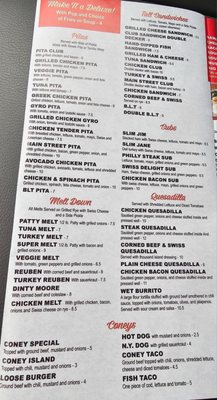 Menu photo 5 Main Street Grill New Haven, MI