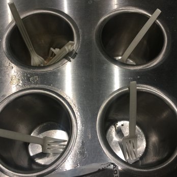 CAVA - Disgusting area where utensils are kept! - Mediterranean Near Me - New York, New York