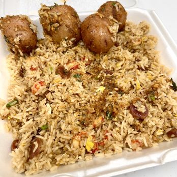 Crawfish Cafe - Crawfish Fried Rice + Boiled Potatoes (The Grail Sauce) - Cajun/Creole Near Me - Shenandoah, Texas