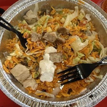 The Halal Guys - Protein plate -chicken - Middle Eastern Near Me - San Diego, California