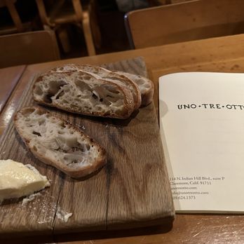 Uno Tre Otto - Bread and butter. Yummmmmmm - Italian Near Me - Claremont, California Uno Tre Otto - Bread and butter. Yummmmmmm - Italian Near Me - Claremont, California