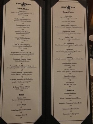 Menu photo 3 King Bar by David Burke Garden City, NY Menu photo 3 King Bar by David Burke Garden City, NY